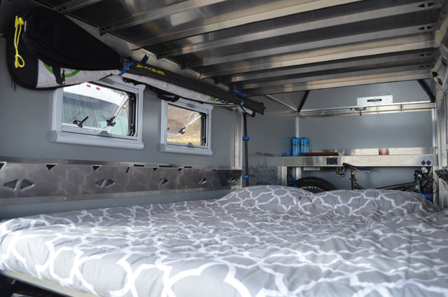 Queen Bunkhouse adventure trailer with two queen beds