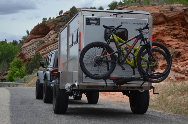 mountain bike trailer for adventure camping