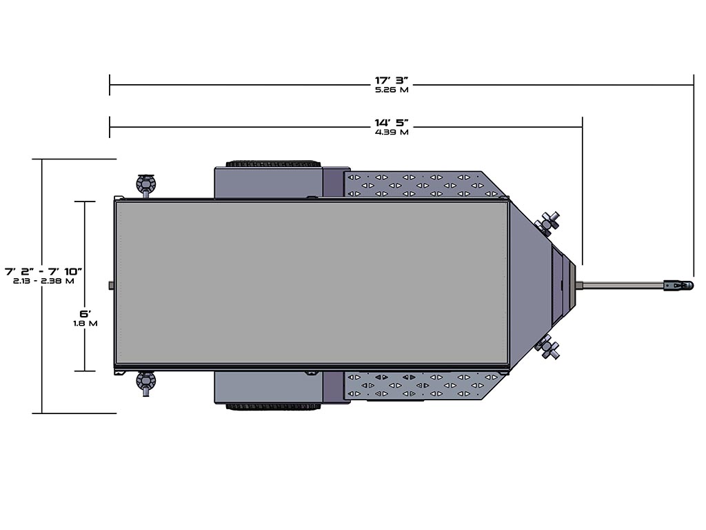 AntiShanty Top-Down Diagram View with Dimensions